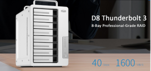 TerraMaster Announces High-Speed, Large-Capacity Solutions for Professionals with D8 Thunderbolt 3 Storage