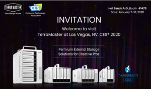TerraMaster Readies Exciting Product Showcase for CES 2020